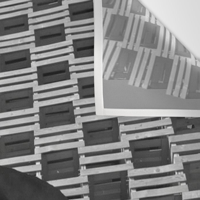 Pieces of You, Stark Modern Architecture and Male Sculpture black and white art photography Wall Tapestry Gallery Image 3