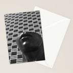 Pieces of You, Stark Modern Architecture and Male Sculpture black and white art photography Stationery Card Gallery Image 2