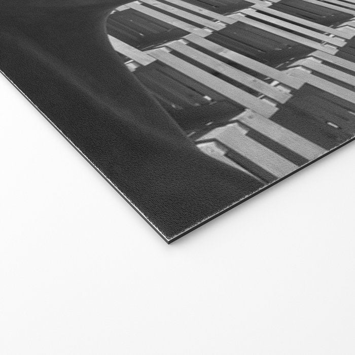 Pieces of You, Stark Modern Architecture and Male Sculpture black and white art photography Welcome Mat Gallery Image 2