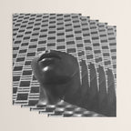 Pieces of You, Stark Modern Architecture and Male Sculpture black and white art photography Wrapping Paper Gallery Image 3