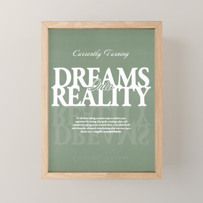 Dreams into Reality Mini Art Print Gallery Image 1