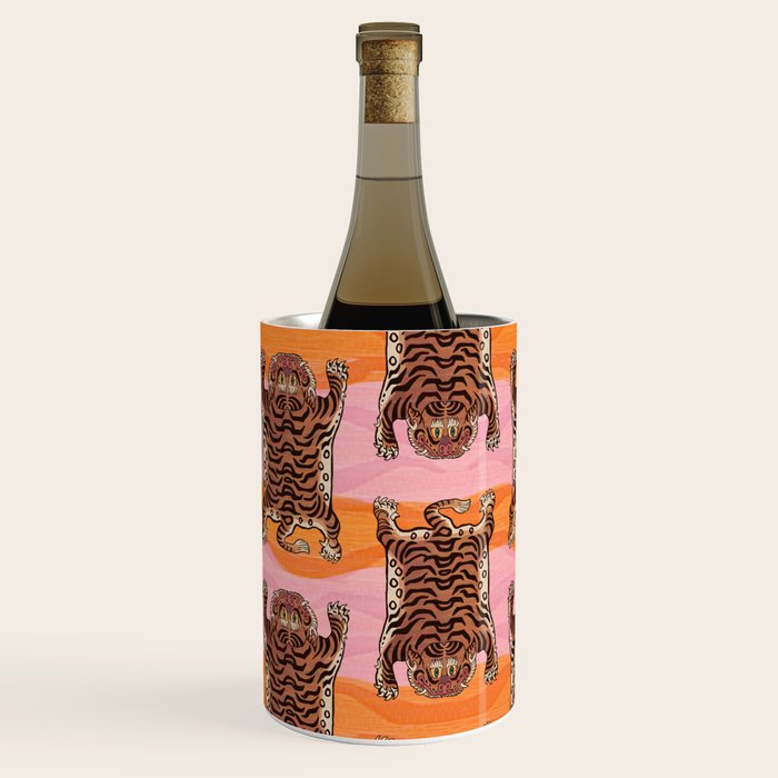 Tibetan Tiger // Stay Wild Color Wave Wine Chiller Gallery Image 2