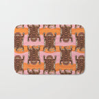 Tibetan Tiger // Stay Wild Color Wave Bath Mat Gallery Image 1