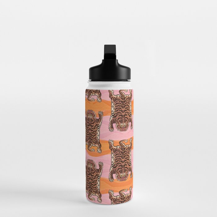Tibetan Tiger // Stay Wild Color Wave Water Bottle Gallery Image 3