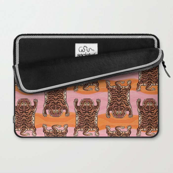 Tibetan Tiger // Stay Wild Color Wave Laptop Sleeve Gallery Image 2