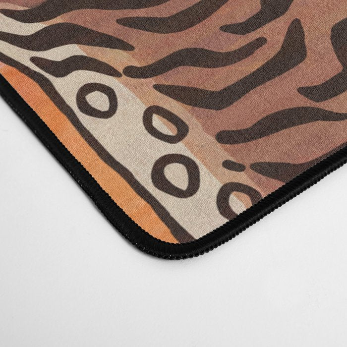Tibetan Tiger // Stay Wild Color Wave Desk Mat Gallery Image 4