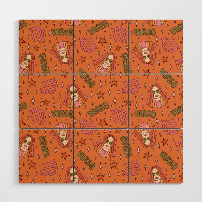 Virgo Print Wood Wall Art Gallery Image 1