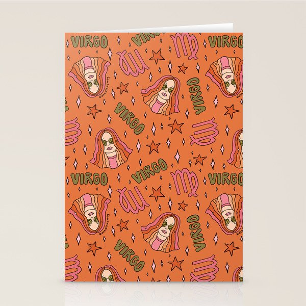 Virgo Print Stationery Card Gallery Image 2