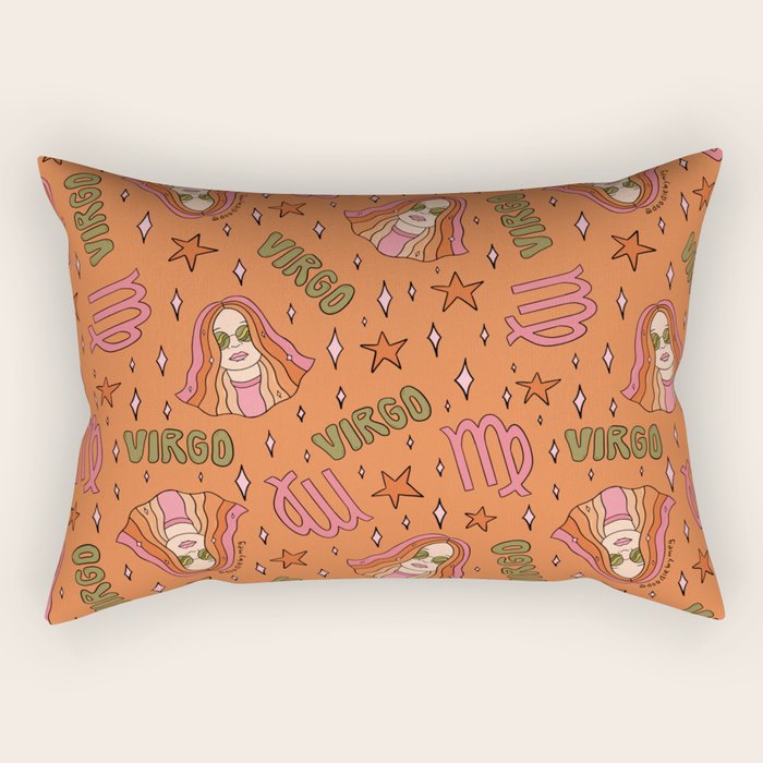 Virgo Print Rectangular Pillow Gallery Image 2