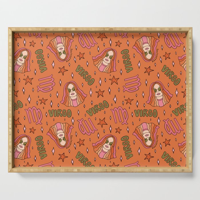 Virgo Print Serving Tray Gallery Image 1