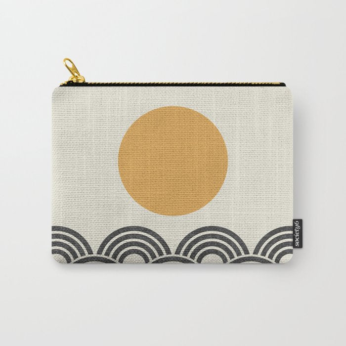 Sun and Wave - Oriental Pattern Carry All Pouch Gallery Image 1