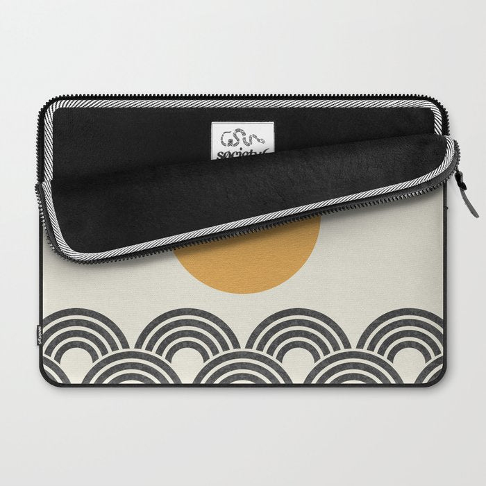 Sun and Wave - Oriental Pattern Laptop Sleeve Gallery Image 2