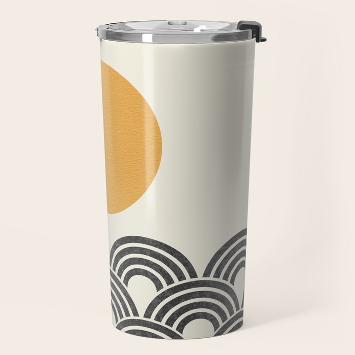 Sun and Wave - Oriental Pattern Travel Mug Gallery Image 2