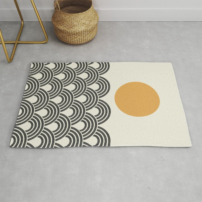 Sun and Wave - Oriental Pattern Rug Gallery Image 1