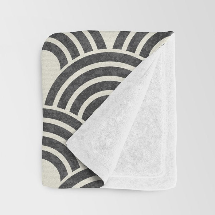 Sun and Wave - Oriental Pattern Throw Blanket Gallery Image 3