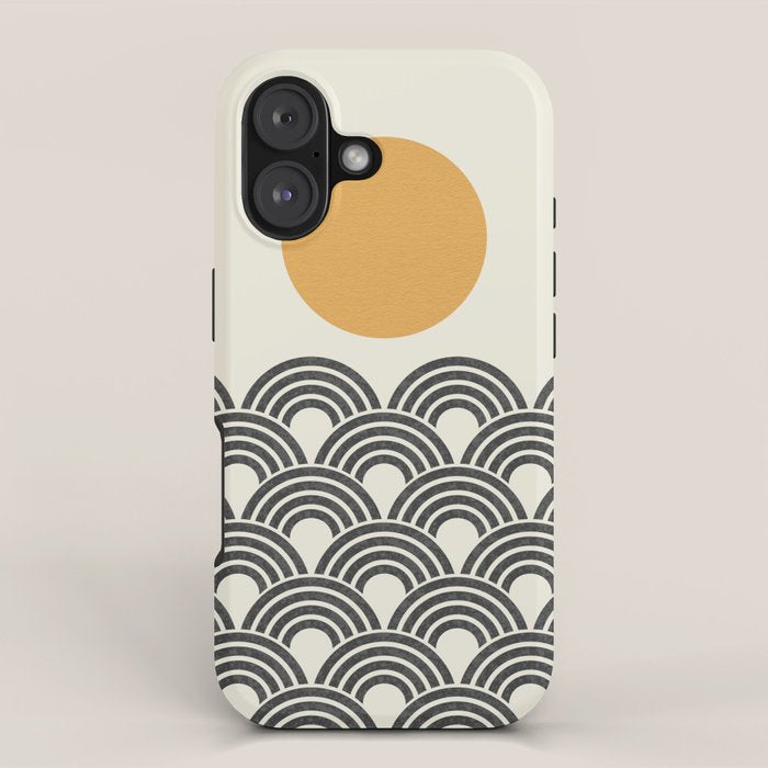 Sun and Wave - Oriental Pattern iPhone Case Gallery Image 1