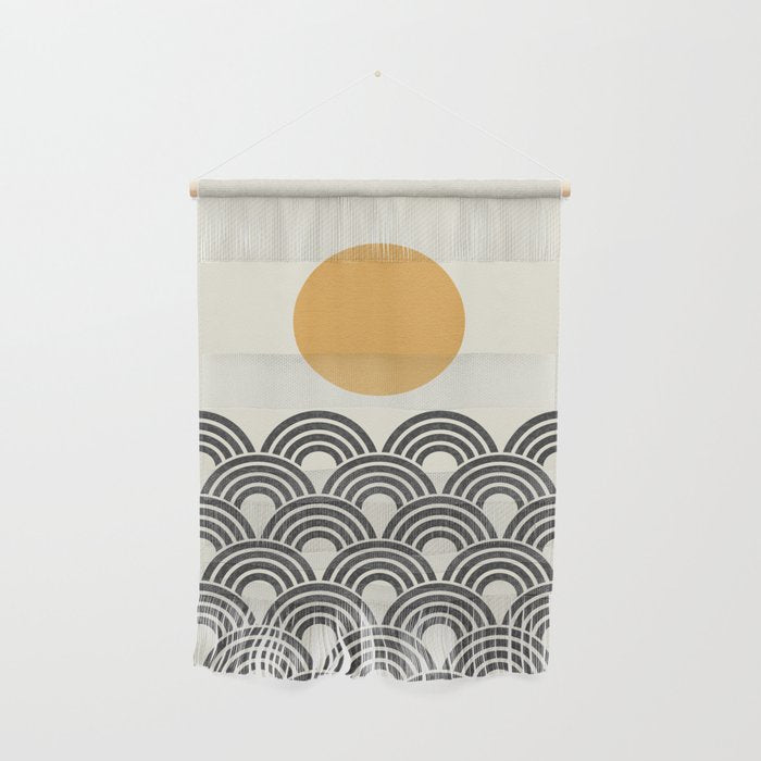 Sun and Wave - Oriental Pattern Wall Hanging Gallery Image 1
