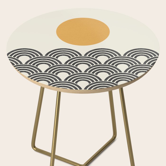 Sun and Wave - Oriental Pattern Side Table Gallery Image 2