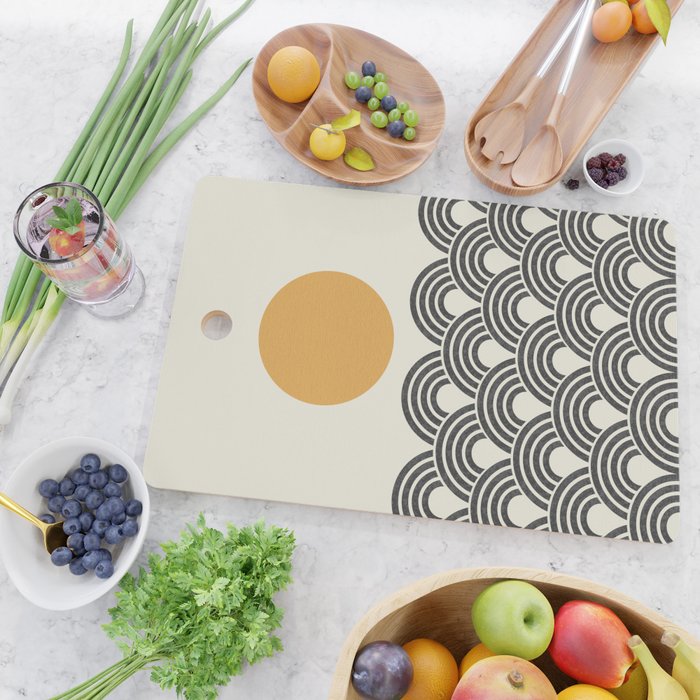 Sun and Wave - Oriental Pattern Cutting Board Gallery Image 2