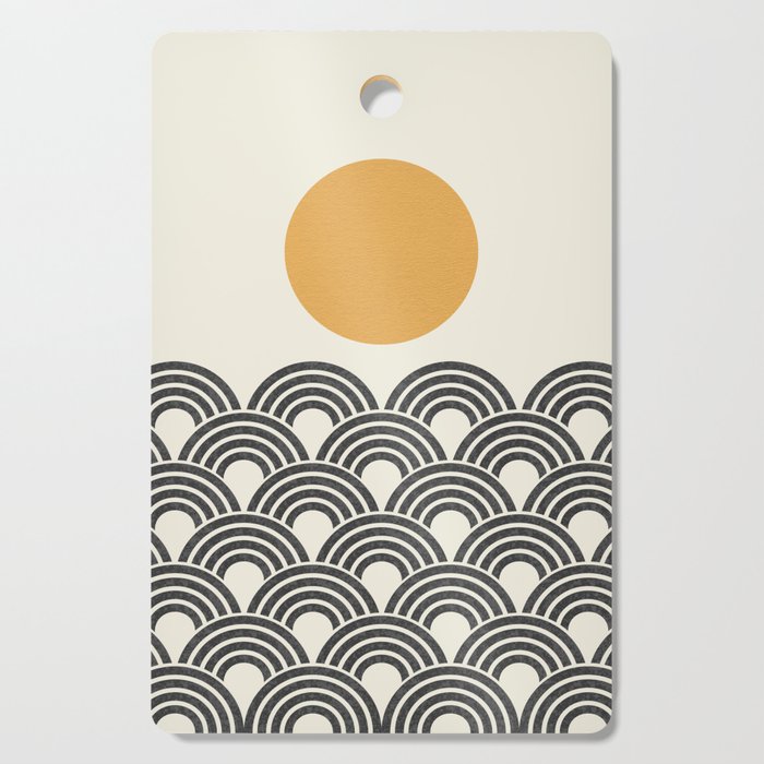 Sun and Wave - Oriental Pattern Cutting Board Gallery Image 1