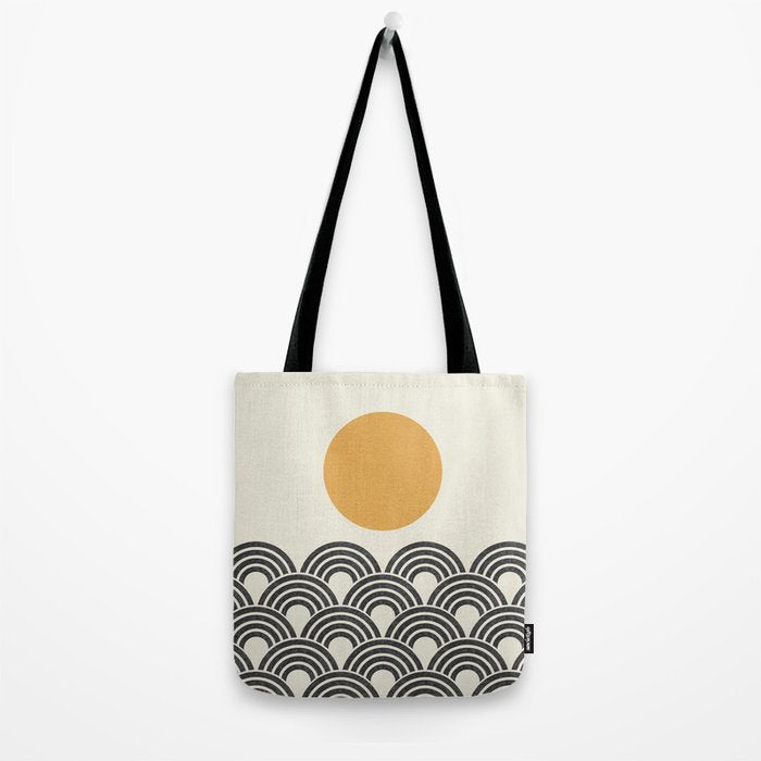 Sun and Wave - Oriental Pattern Tote Bag Gallery Image 2