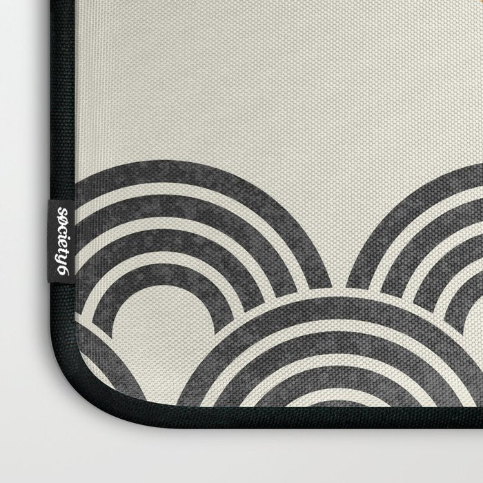 Sun and Wave - Oriental Pattern Laptop Sleeve Gallery Image 3