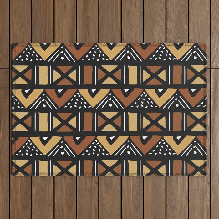 Mud cloth Mali Outdoor Rug Gallery Image 1