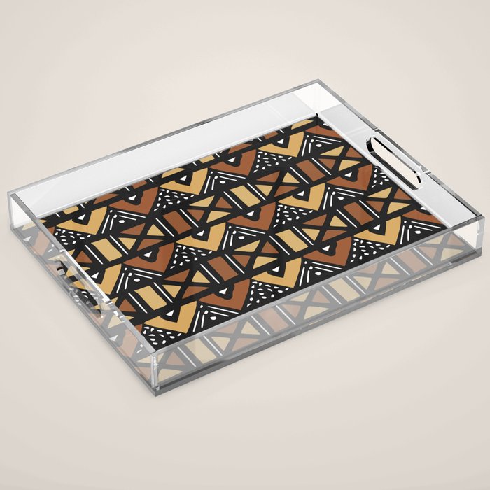 Mud cloth Mali Acrylic Tray Gallery Image 1