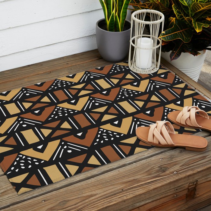 Mud cloth Mali Outdoor Rug Gallery Image 2