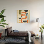 Abstract Colorful Setting 4 Wood Wall Art Gallery Image 2