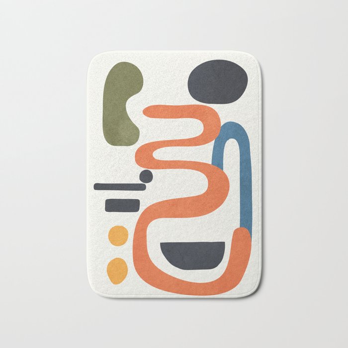 Abstract Colorful Setting 4 Bath Mat Gallery Image 1