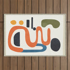 Abstract Colorful Setting 4 Outdoor Rug Gallery Image 1