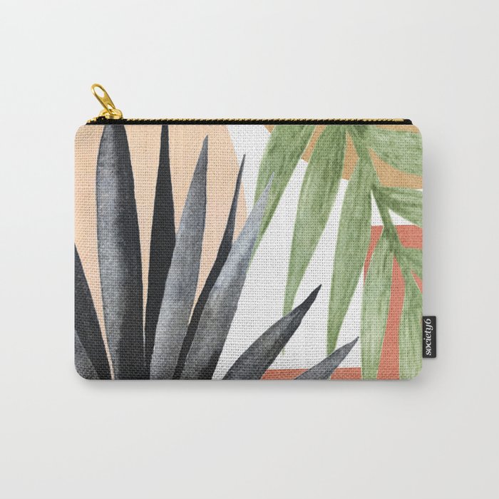 Abstract Tropical Art VII Carry All Pouch Gallery Image 1