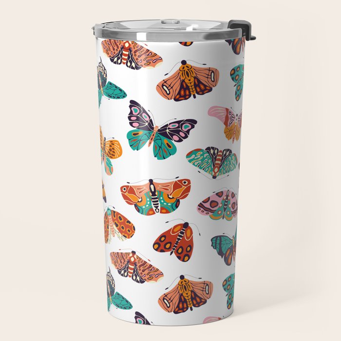 Spring Butterflies Pattern 003 Travel Mug Gallery Image 2