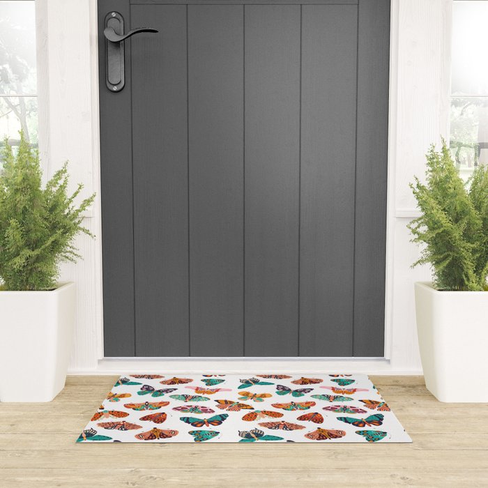 Spring Butterflies Pattern 003 Welcome Mat Gallery Image 3