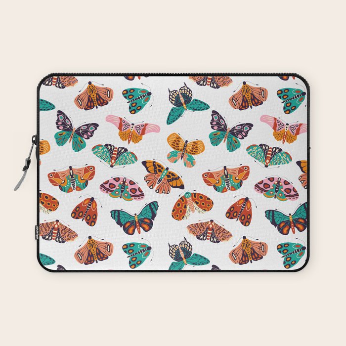 Spring Butterflies Pattern 003 Laptop Sleeve Gallery Image 1