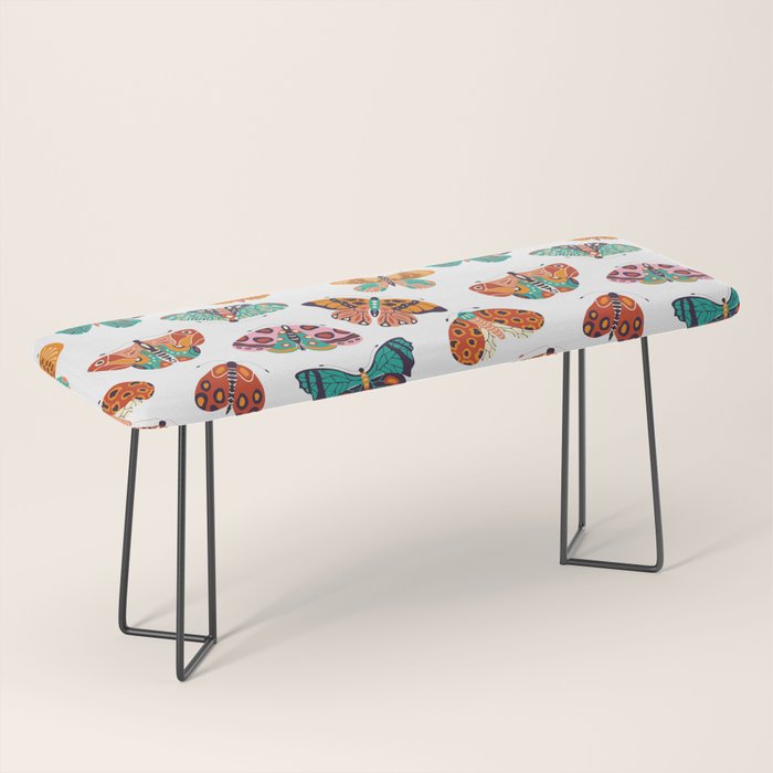 Spring Butterflies Pattern 003 Bench Gallery Image 1