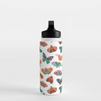 Spring Butterflies Pattern 003 Water Bottle Gallery Image 3