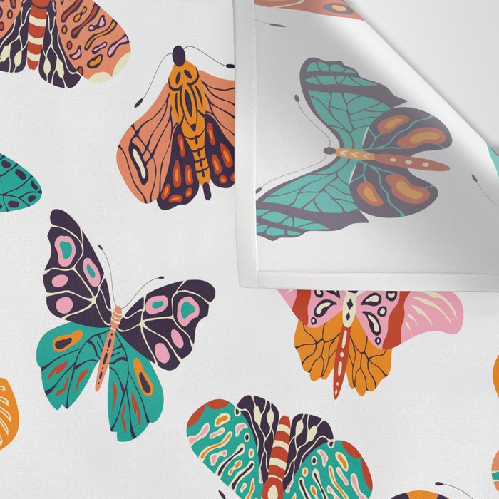 Spring Butterflies Pattern 003 Wall Tapestry Gallery Image 3