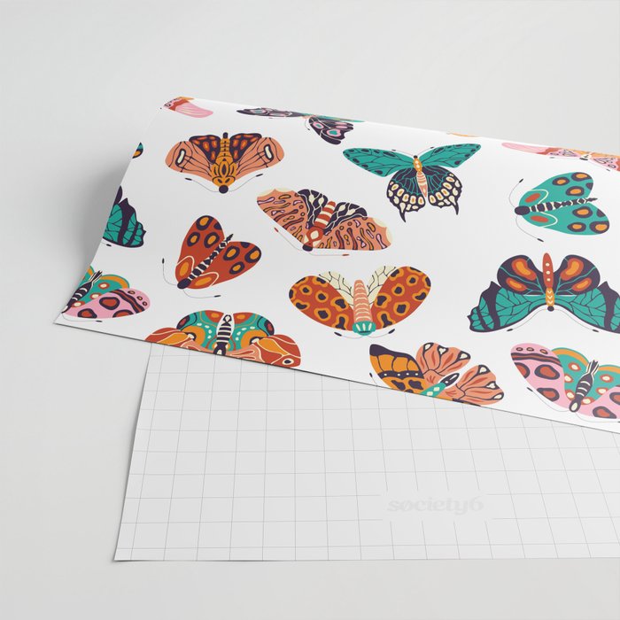 Spring Butterflies Pattern 003 Wrapping Paper Gallery Image 2