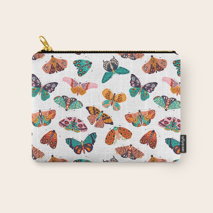 Spring Butterflies Pattern 003 Carry All Pouch Gallery Image 1