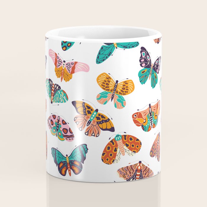 Spring Butterflies Pattern 003 Coffee Mug Gallery Image 4