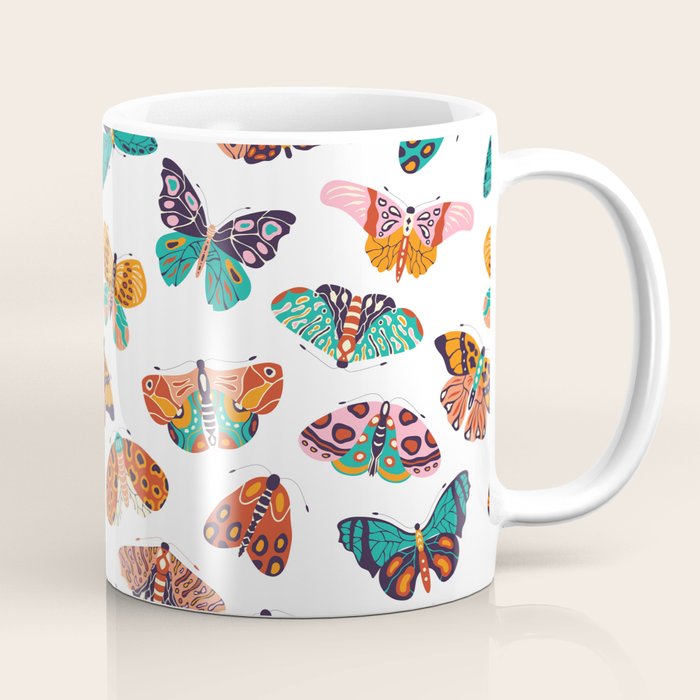 Spring Butterflies Pattern 003 Coffee Mug Gallery Image 1