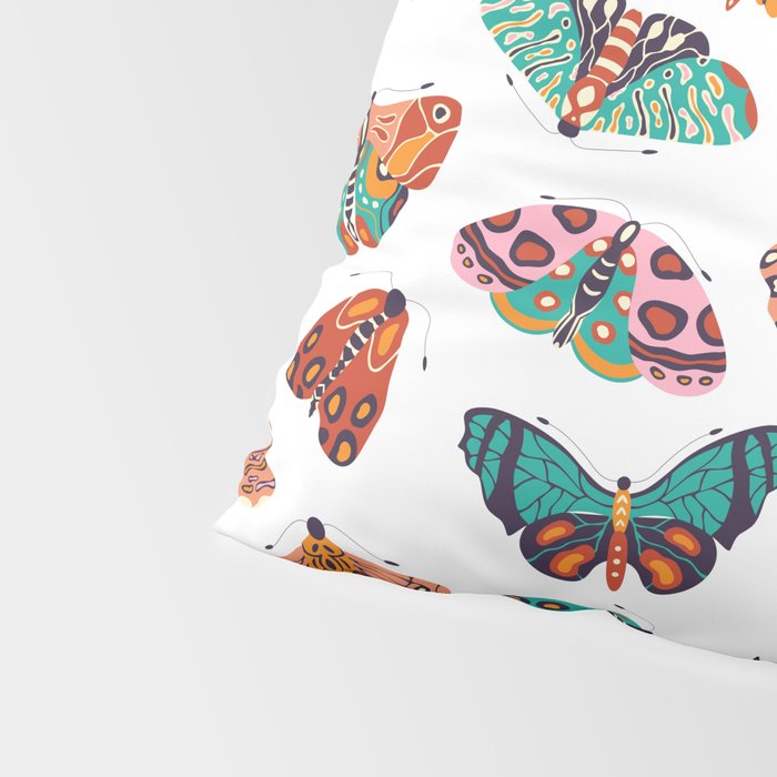 Spring Butterflies Pattern 003 Pillow Sham Gallery Image 4