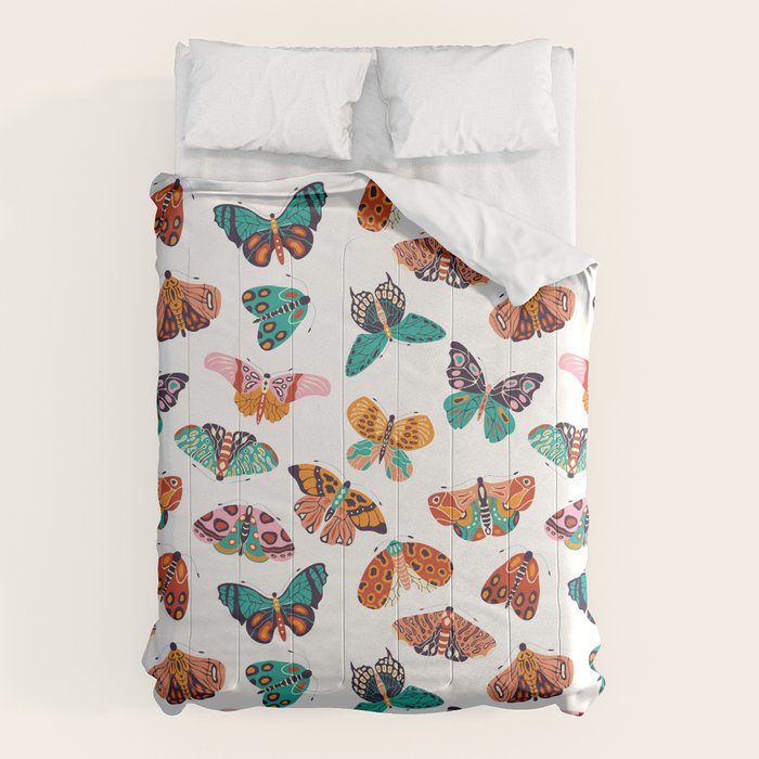 Spring Butterflies Pattern 003 Comforter Gallery Image 1