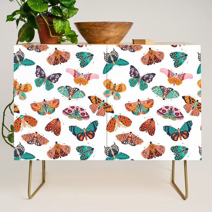 Spring Butterflies Pattern 003 Credenza Gallery Image 1