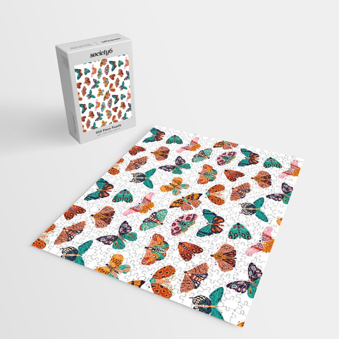 Spring Butterflies Pattern 003 Jigsaw Puzzle Gallery Image 2