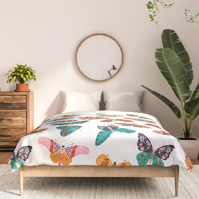 Spring Butterflies Pattern 003 Comforter Gallery Image 3