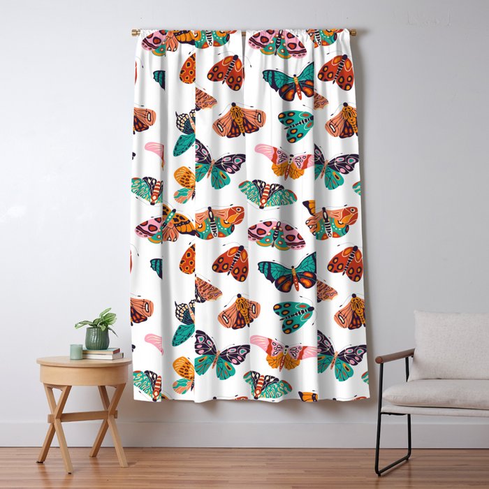 Spring Butterflies Pattern 003 Window Curtain Gallery Image 5