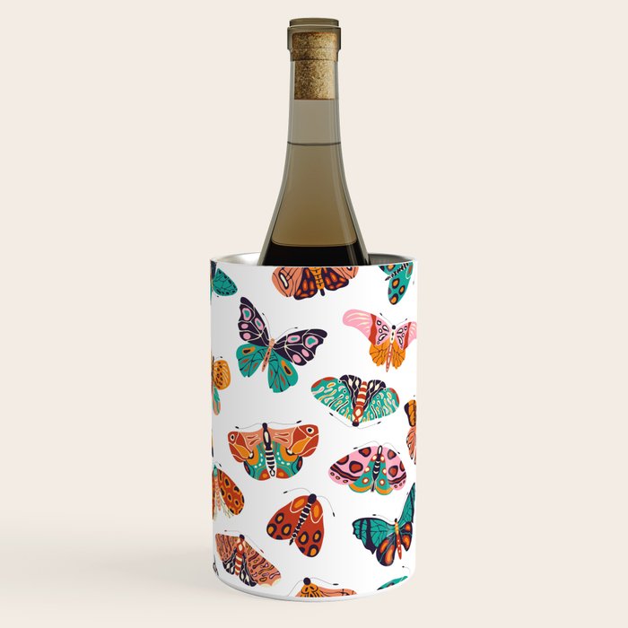 Spring Butterflies Pattern 003 Wine Chiller Gallery Image 3
